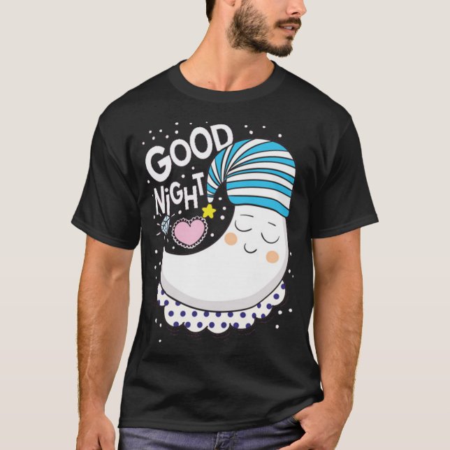Cute moon cartoon T-Shirt (Front)