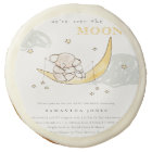 Cute Moon Stars Elephant Bunny Baby Shower Invite