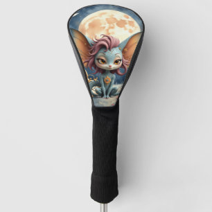 Cute Moonlit Fantasy Creature Golf Head Cover