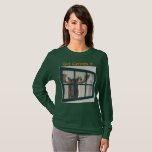 Cute Moose Picture Frame in Window Got Moose? Tee