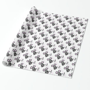 Cute Mooska Mouse Wrapping Paper