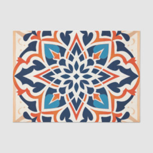 Cute Moroccan tile pattern decoupage  Tissue Paper