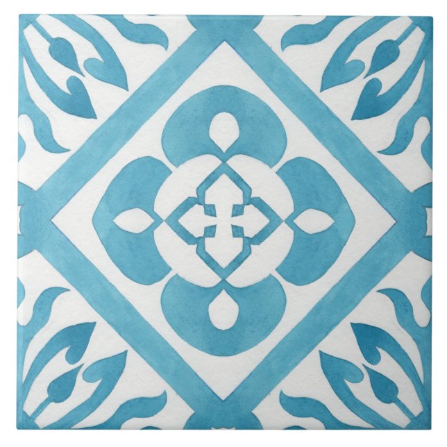 cute Morocco tiled decor ceramic tile (Front)