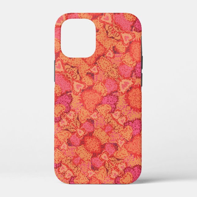 Cute mosaic hearts design Case-Mate iPhone case (Back)