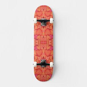 Cute mosaic hearts design skateboard
