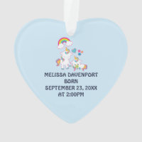 Cute Mother and Baby Unicorns Magical Theme