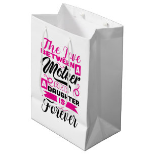 Cute Mother Daughter love Mother's Day Medium Gift Bag