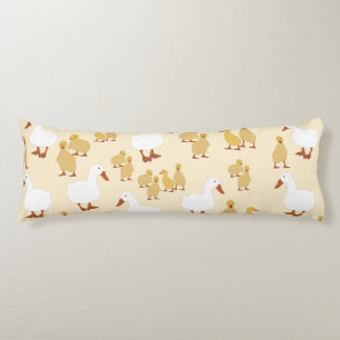 Cute Mother Duck & Baby Duckling Pattern Body Cushion