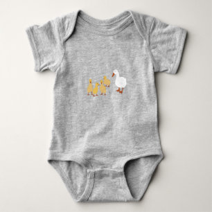 Cute Mother Duck & Baby Ducklings Bodysuit