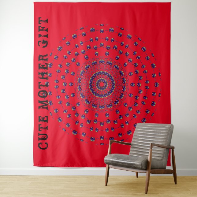 CUTE MOTHER GIFT_ROSE_RED_RMDESIGNFLO55_     TAPES TAPESTRY (In Situ)
