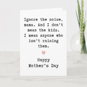 Cute Mother’s Day Card, Adorable Mum Greeting Card