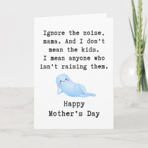 Cute Mother’s Day Card, Adorable Mum Greeting Card