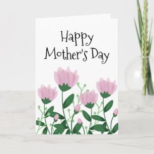 Cute Mother’s Day Pink Floral  Card