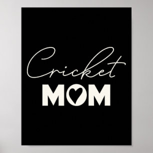 Cute Mother's Day Cricket Mom  Poster