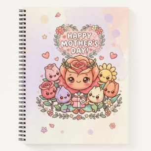 Cute Mother's Day Floral Notebook