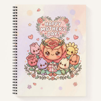 Cute Mother's Day Floral Notebook