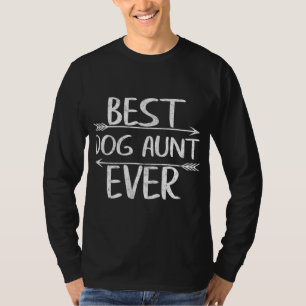 Cute Mother's Day Funny Auntie Gift Best Dog Aunt T-Shirt