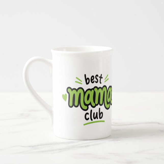 Cute Mother's Day Gift Bone China Mug (Left)