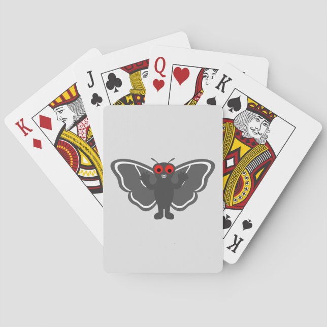 Cute Mothman Playing Cards (Back)
