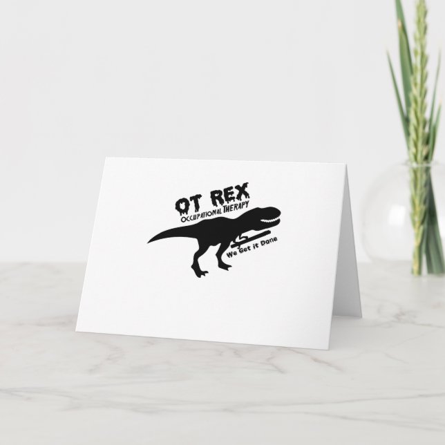 Cute Motivate Love Occupational Therapy Gifts Card (Front)