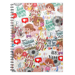 Cute Motivational – Positive Quote Kawaii Notebook