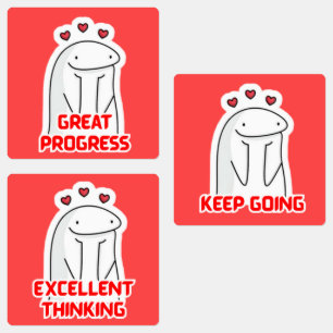 Cute Motivational Stickers for Students