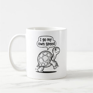 Cute Motivational Turtle Cartoon Coffee Mug