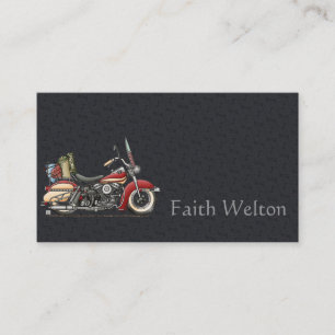 Cute Motorcycle Business Card