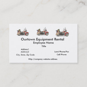 Cute Motorcycle Business Card