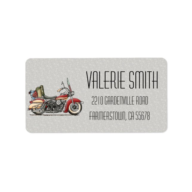 Cute Motorcycle Label (Front)