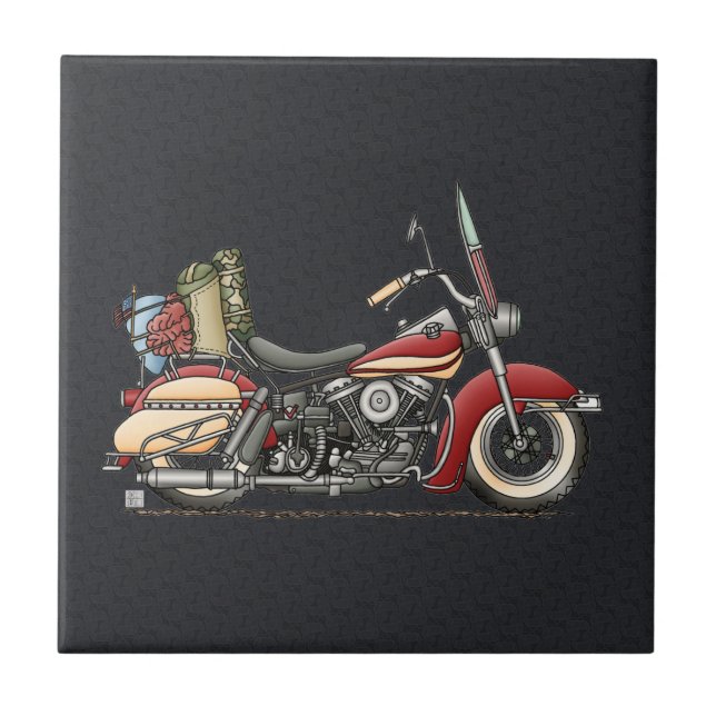 Cute Motorcycle Tile (Front)