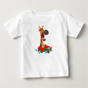 Cute Motorised Cartoon Horse Baby T-Shirt