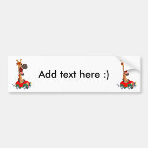 Cute Motorised Cartoon Horse Bumper Sticker