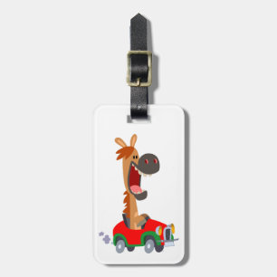 Cute Motorised Cartoon Horse Luggage Tag