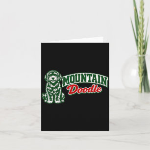 Cute Mountain Doodle Vintage Retro Outdoor Hiking Card