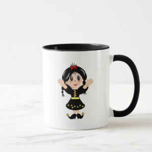 Cute mountain girl mug