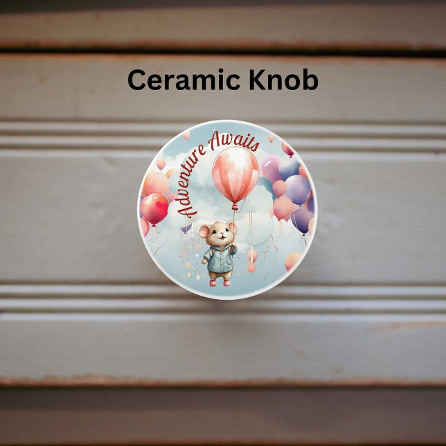 Cute Mouse Adventure Ceramic Knob (Creator Uploaded)
