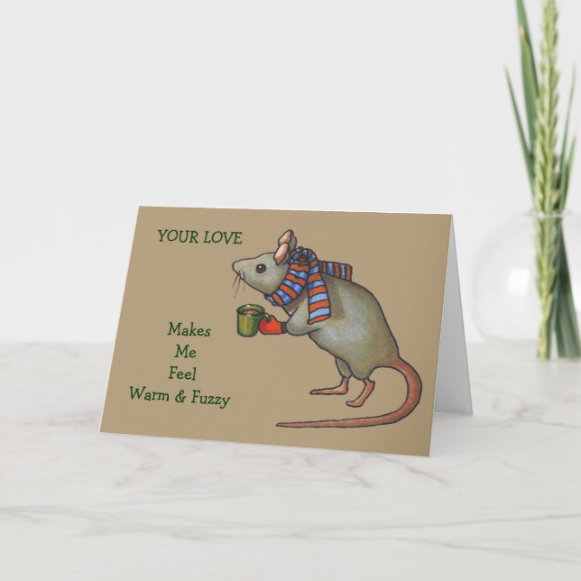 Cute Mouse Art: Anniversary Card For Spouse (Front)