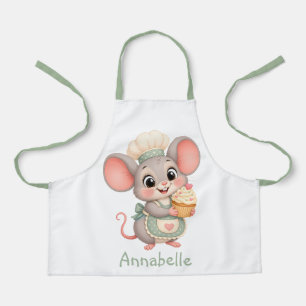 Cute Mouse Baker Personalise Apron