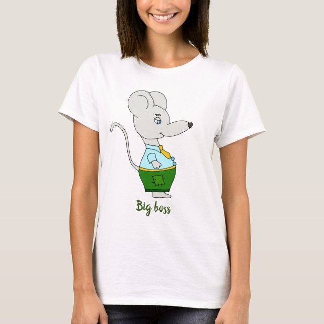 Cute mouse Big boss T-Shirt (Front)