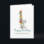Cute Mouse Birthday Cards for Granddaughter<br><div class="desc">Do you have a special granddaughter that deserves a special birthday card. This little cute mouse birthday card displays a cute little mouse with a huge pile of cupcakes. This birthday cards shows the wording Happy Birthday to my sweet friend on the front. This makes it the perfect birthday card...</div>