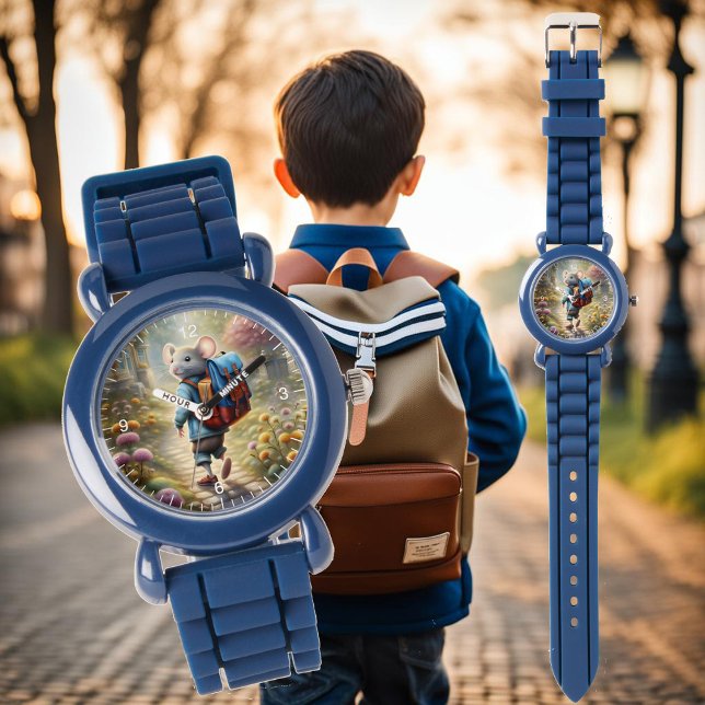 Cute mouse boy on his way to school watch (Creator Uploaded)