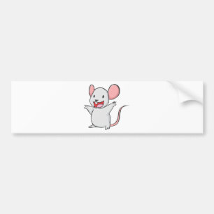 Cute Mouse Bumper Sticker