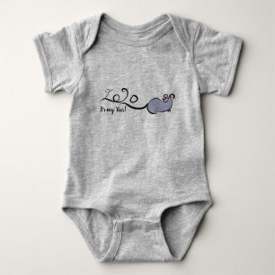 Cute Mouse Cartoon Rat New Year 2020 Bodysuit 2