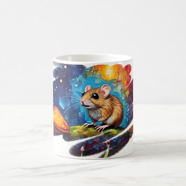 Cute mouse coffee cups and mugs to stylish mug set (Center)