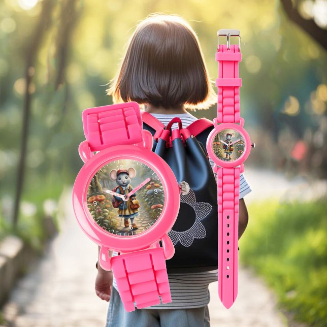 Cute mouse girl on her way to school watch (Creator Uploaded)