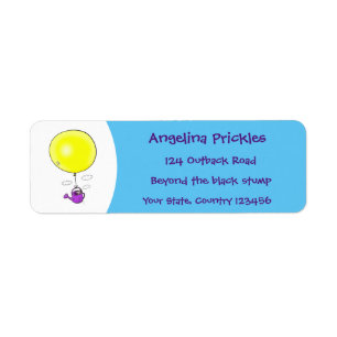 Cute mouse in watering can with balloon cartoon