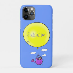 Cute mouse in watering can with balloon cartoon iPhone 11 pro case