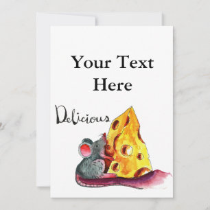 Cute Mouse Invitation Card
