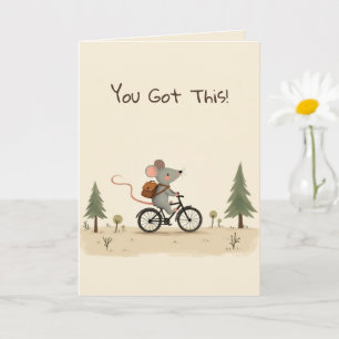 Cute Mouse Kids Kind Encouragement Greeting Card
